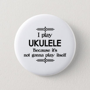 Ukulele - Spela själv Funny Deco Music Knapp