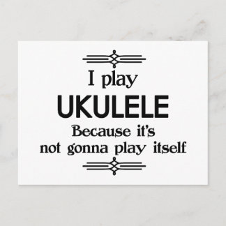 Ukulele - Spela själv Funny Deco Music Vykort