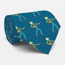 Ukulele Spelandet Pinne Man Slips