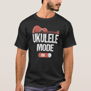 Ukulele spelar läge på musician Uke Hawaiian Gui T Shirt