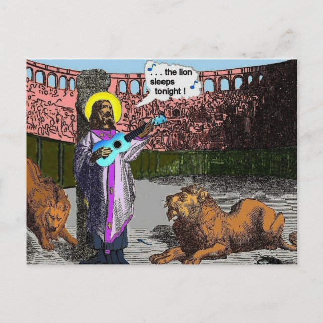 Ukulele spoof: Lejon den Vykort (Framsida)