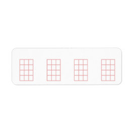 Ukulele Stickers Empty Chord Chart 4 Frets Ro Returadress Etikett