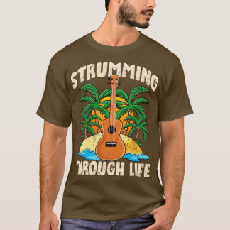 Ukulele Strumming genom livet T Shirt
