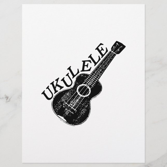 Ukulele-text och bild (Framsida)