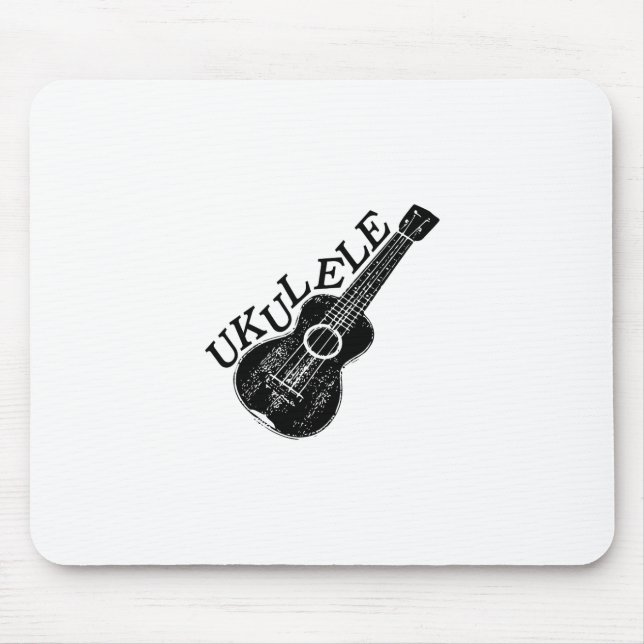 Ukulele-text och bild musmatta (Framsidan)