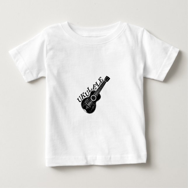 Ukulele-text och bild tee (Framsida)