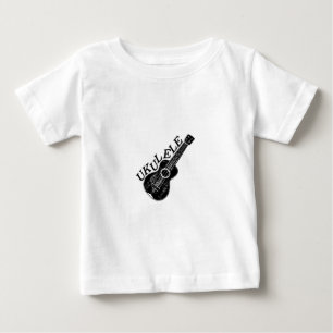 Ukulele-text och bild tee shirt