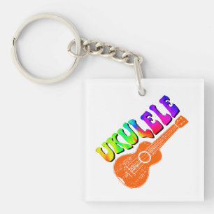 Ukulele Tie Dye Groovy Textkonst