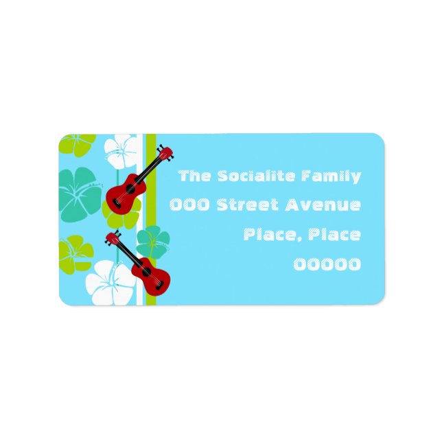 Ukulele Time! Adressetikett (Framsidan)