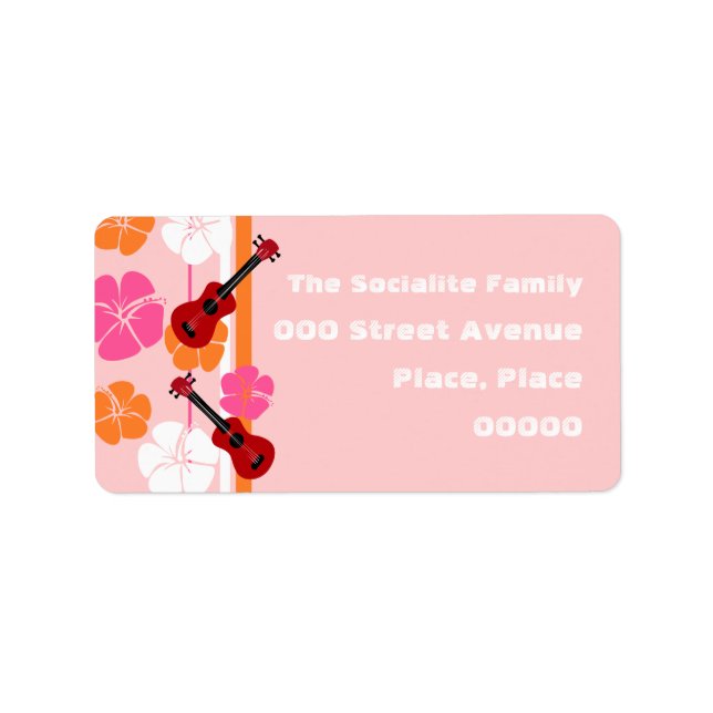 Ukulele Time! Adressetikett (Framsidan)