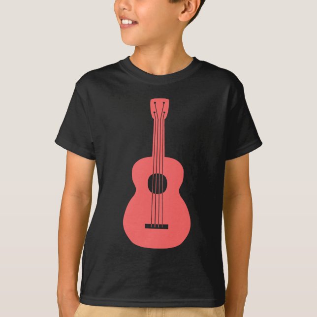 Ukulele - Tropical Rosa Tee (Framsida)
