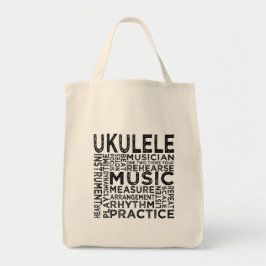 Ukulele Typography Tygkasse