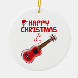 Ukulele Uke Player Musician jul Ornament