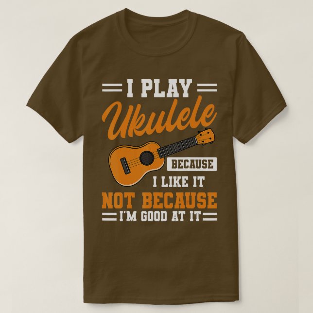 Ukulele Ukulelist Music Älskare T Shirt (Design framsida)