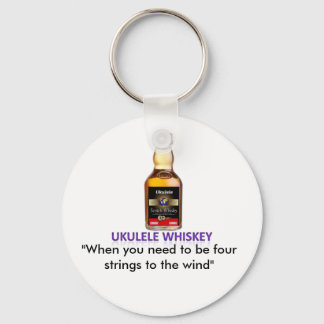 Ukulele Whiskey Keychain Nyckelring