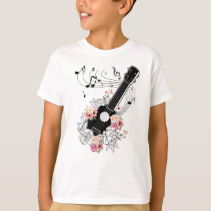 Ukulele with Flowers Gift T Shirt
