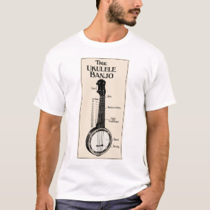 UkuleleBanjomanar tänder kortärmadT-tröja Tee
