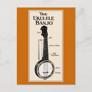 UkuleleBanjovykortet Vykort