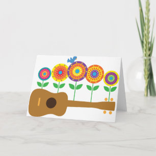 Ukuleleblommor Kort