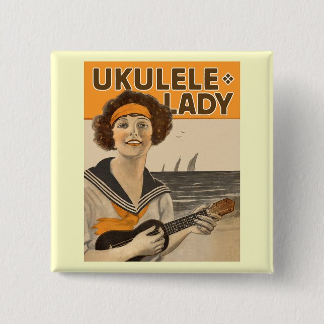 Ukuleledamen #2 knäppas knapp (Framsida)