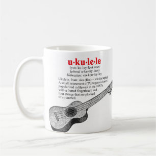 Ukuleledefinitionmugg Kaffemugg