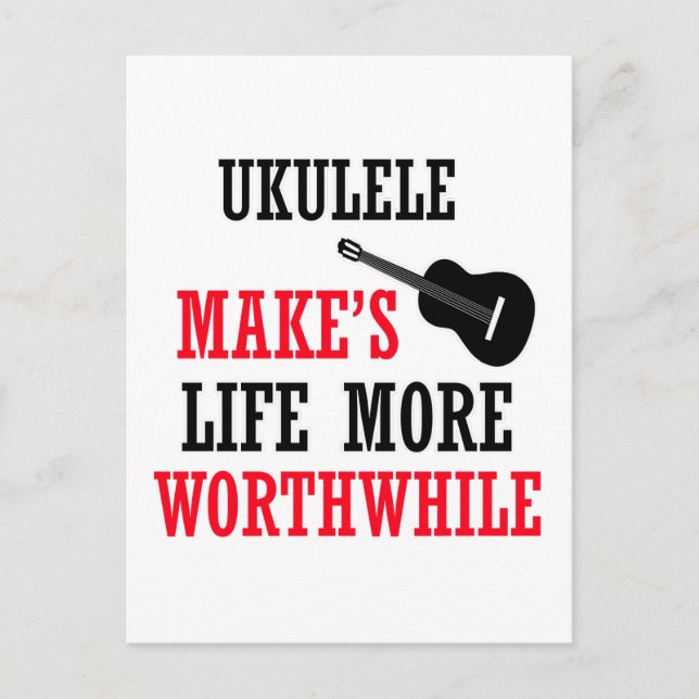 ukuleledesign vykort (Framsida)