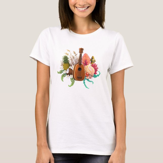 Ukuleleland & havsananas t shirt (Framsida)