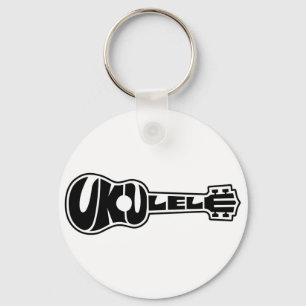 Ukulelelogotyp Nyckelring