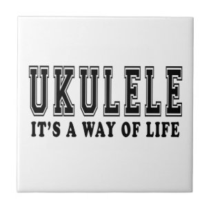 Ukulelen är det livsföringen kakelplatta