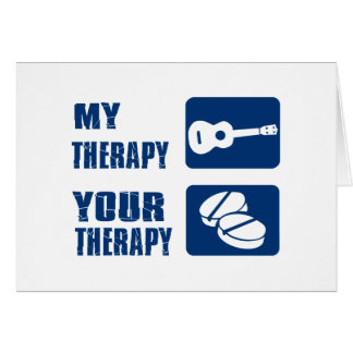 ukulelen är min terapi hälsningskort