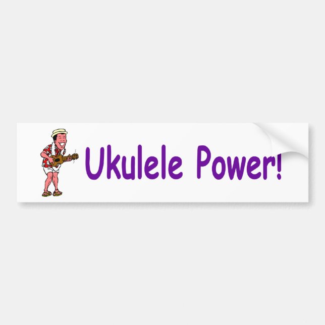 Ukulelen driver! bildekal (Framsidan)