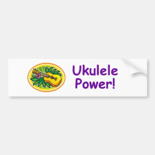 Ukulelen driver! bildekal