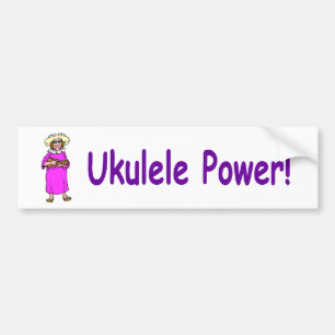 Ukulelen driver! bildekal