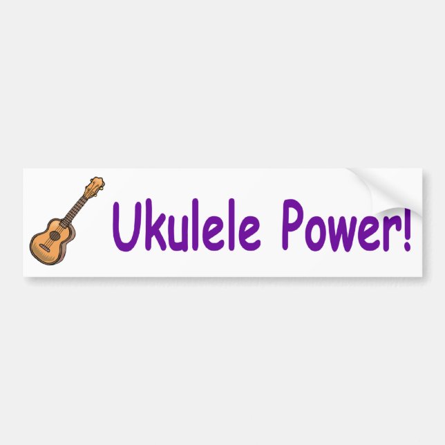 Ukulelen driver! bildekal (Framsidan)