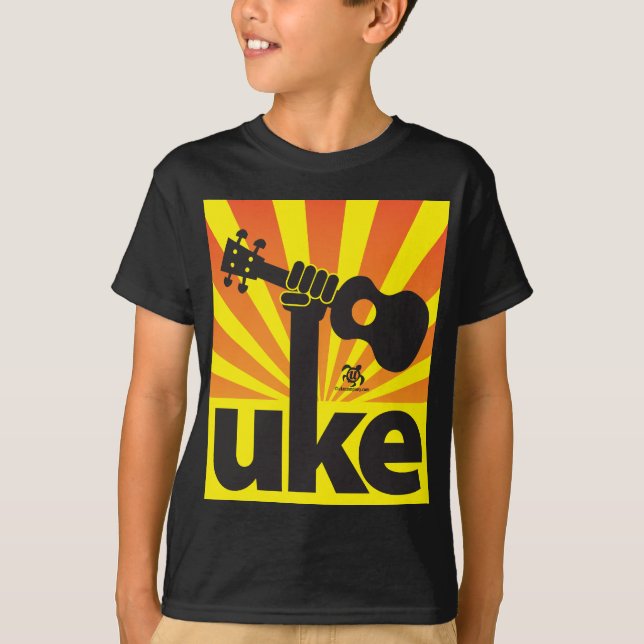 Ukulelen driver tee shirt (Framsida)