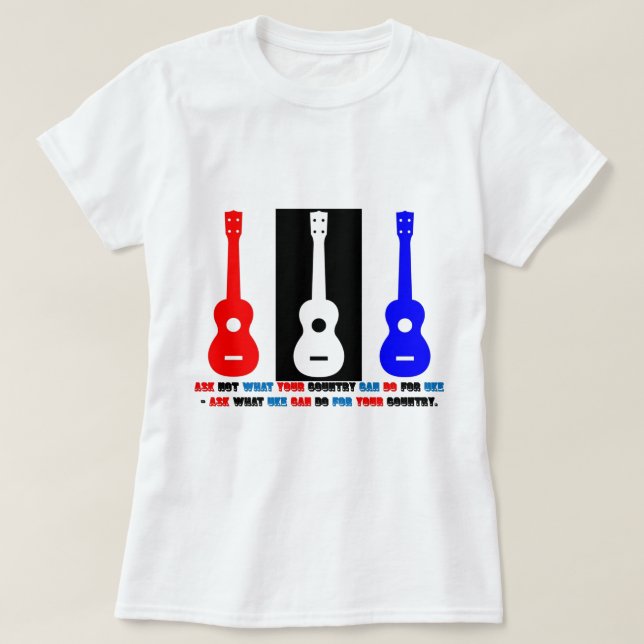 Ukulelepatriotism T-shirt (Design framsida)