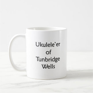 Ukulele'r av Tunbridge brunnar Kaffemugg