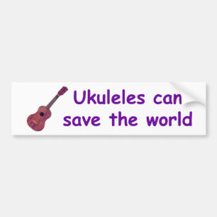 Ukuleles kan spara världen bildekal