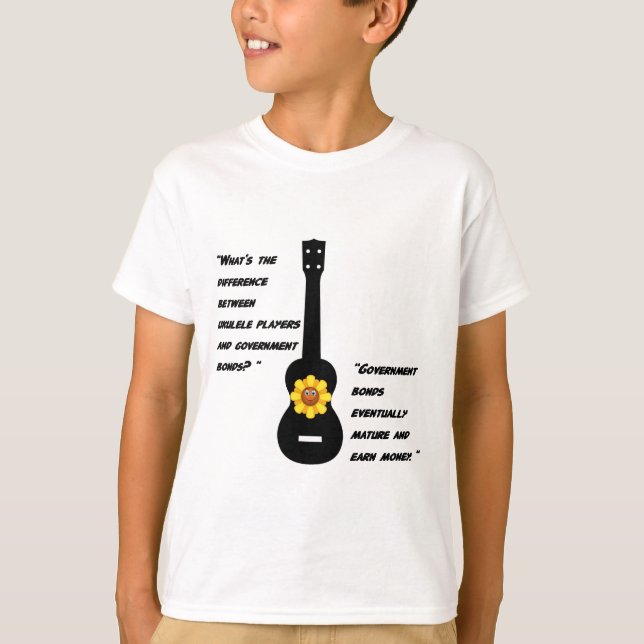 Ukuleles och förbindelser tee shirt (Framsida)