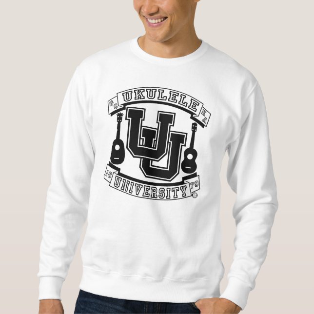 Ukuleleuniversitetensvart Sweatshirt (Framsida)