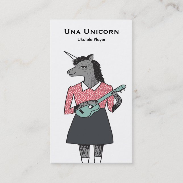 Ukulelevisitkort Visitkort (Framsida)