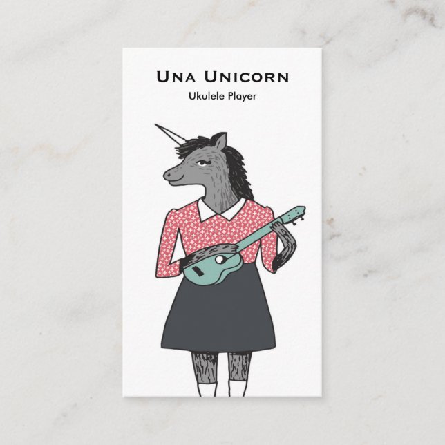 Ukulelevisitkort Visitkort (Framsida)