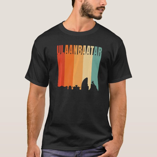 Ulaanbaatar Skyline T Shirt (Framsida)