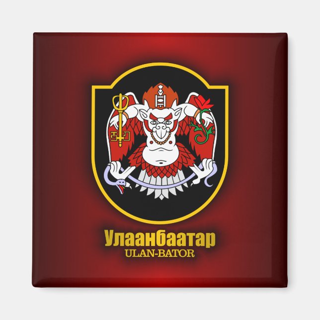 Ulan Bator Emblem Magnet (Framsidan)