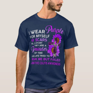 Ulcerativ Kolit-medvetenhet om Bära I Lila för mik T Shirt
