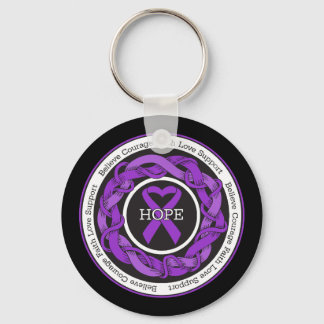 Ulcerative Colitis Hope Intertwted Ribbon Nyckelring