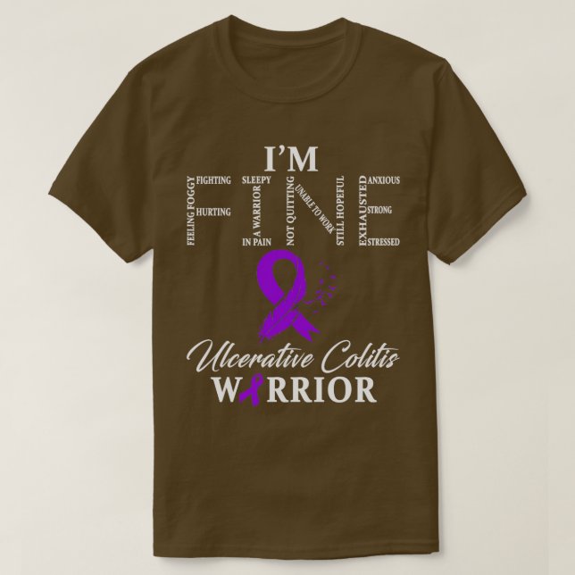 Ulcerative Colitis Warrior Im-Bra T Shirt (Design framsida)