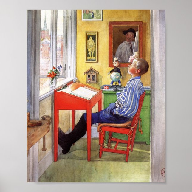 Ulf gör sin läxa poster (Framsidan)