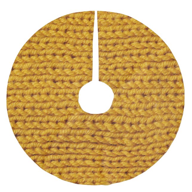 Ull av gult, högupplöst struktur. julgransmatta borstad polyester (Framsidan)