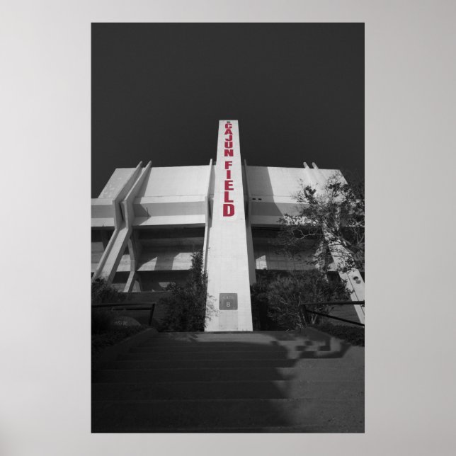 ULL Cajun Fält Stadium Poster (Framsidan)